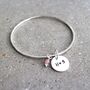 Bangle With Personalised Disc, thumbnail 2 of 4
