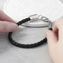 Personalised Sterling Silver Horseshoe Leather Bracelet, thumbnail 6 of 10