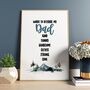 Custom Dad Print Words To Describe My Dad, thumbnail 2 of 4