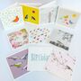 Luxury Box Set Of 20 Bird Design Greeting Cards, thumbnail 2 of 3