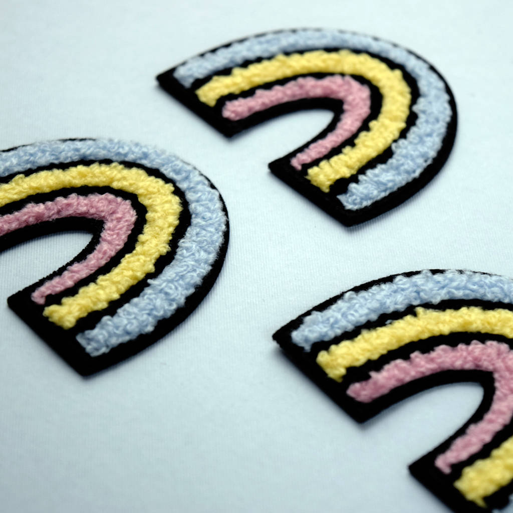 rainbow iron on patch by house of wonderland | notonthehighstreet.com