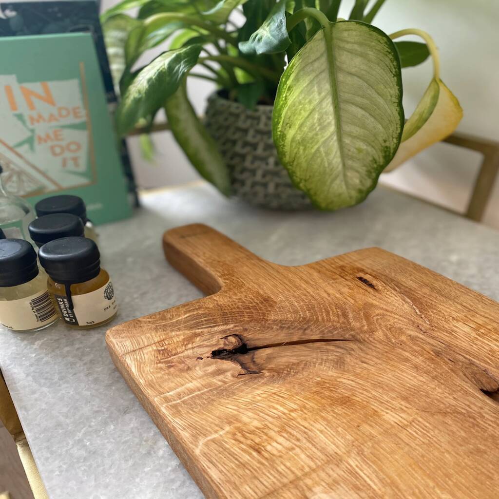 Solid Oak Chopping Board By Plane & Sanded