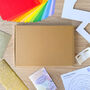 Rainbow Wall Art Craft Kit Personalized | Iris Folding, thumbnail 3 of 4
