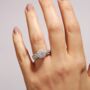 Fergie White Gold Lab Grown Diamond Engagement Ring, thumbnail 1 of 5