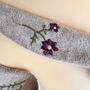 Hand Embroidered Meadow Floral Neck Scarf Gift For Her, thumbnail 8 of 12