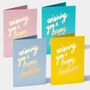 'Wishing You A Happy Birthday' Pack Of Eight Cards, thumbnail 1 of 2