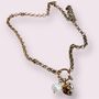 Love Story 18ct Gold Plated Belcher Necklace, thumbnail 4 of 4
