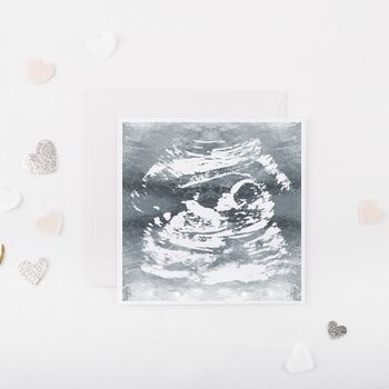 Personalised Pregnancy Ultrasound Foil Print, 4 of 5