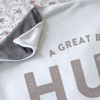 Personalised 'Hug Across The Miles' Luxury Blanket, 7 of 9