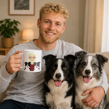 Personalised Face Mug Gift For Dog Dads, 3 of 12