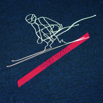 Ski Funday Navy Organic Long Sleeve Top, 2 of 5