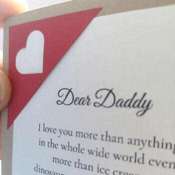Letter To Daddy Keepsake Card, 4 of 7