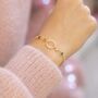 Mother And Four Children Circle Birthstone Bracelet, thumbnail 1 of 8