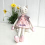 Personalised Toy Linen Cat, thumbnail 1 of 3