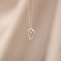 Silver Flow Duo Pendant Necklace, thumbnail 3 of 4