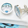 Personalised Date Tax Disc Cufflinks, thumbnail 7 of 8