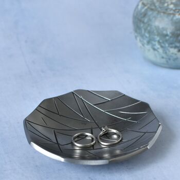 Ten Sided Iron Dish Patterned With Choice Of Finish, 6 of 11
