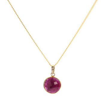 18ct Gold Seven Chakra Gemstone Pendant Necklace | By Elizabeth Raine, 9 of 11