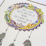 Personalised Name Dream Catcher Print For Children, thumbnail 5 of 11
