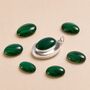 Personalised Sterling Silver Malachite Gemstone Photo Locket Necklace, thumbnail 3 of 6