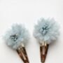 Pair Of Audrey Flower Hair Clips, thumbnail 4 of 5
