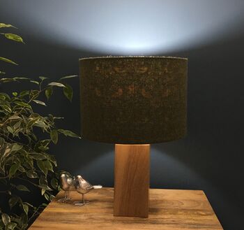 William Morris Strawberry Thief Green Tweed Lampshades, 9 of 12