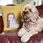 Personalised Dog Mum Dog Lover Cotton Cushion, thumbnail 1 of 12