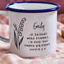Enamel Personalised Birth Flower Mug, thumbnail 4 of 5