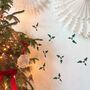 Holly And Berry Christmas Door/Wall Stickers, thumbnail 1 of 8