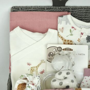 The Cutest Safari New Baby Gift Set Hamper, 4 of 7