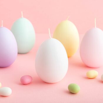 Pastel Egg Candles In An Egg Box, 11 of 12