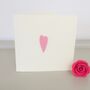 Love Heart Handmade Anniversary Card, thumbnail 4 of 6