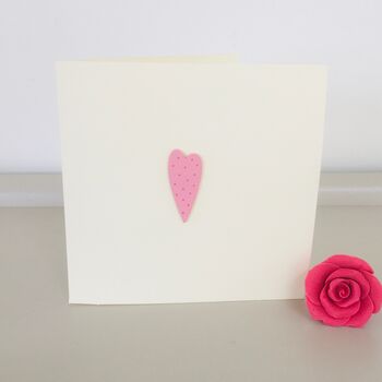 Love Heart Handmade Anniversary Card, 4 of 6