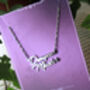 Dungeon Master Name Necklace Gold And Silver, thumbnail 4 of 4