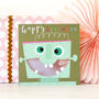 Laser Cut Robot Birthday Card, thumbnail 4 of 5