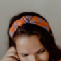 Love Orange And Lilac Knot Headband, thumbnail 2 of 9