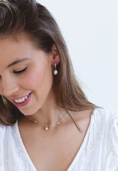 Dainty Freshwater Pearl Necklace, 3 of 4