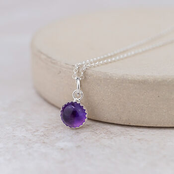 Sterling Silver Large Gemstone Pendant, 6 of 12