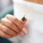 Black Onyx Clover Necklace, thumbnail 1 of 5