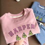 Three Face Grinch Personalised Baggy Tracksuit, thumbnail 2 of 4