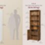 Six Tier Bookcase Tall Bookshelf With Door, thumbnail 2 of 6