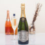 Personalised Birthday Champagne With Pewter Label, thumbnail 1 of 8