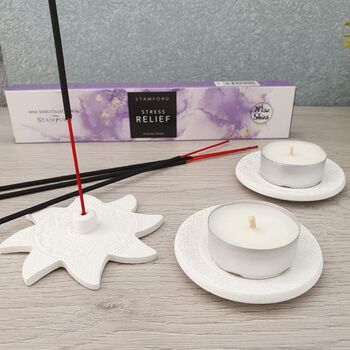 Incense Burner And Tealight Holder Letterbox Gift Set, 4 of 10