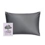 Silver Cloud Charcoal Satin Pillowcase With Silver Ions, thumbnail 1 of 4