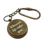 Personalised Bronze Compass Keyring, thumbnail 6 of 12