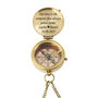 Personalised Brass Compass For Wedding Gift, thumbnail 4 of 11