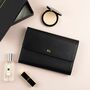 Personalised Travel Wallet Grained Leather Vegan, thumbnail 11 of 12