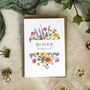 Colourful Flowers Will You Be My Bridesmaid Card, thumbnail 1 of 7