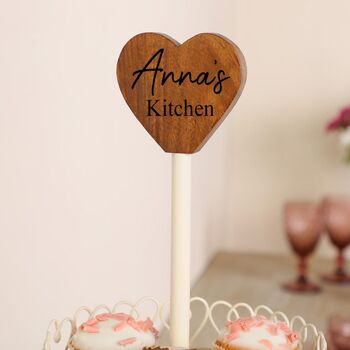 Cake Stand With Personalised Heart, 2 of 7