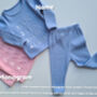 Personalised Heart Baby Zip Sleepsuit | Newborn Gift, thumbnail 6 of 6